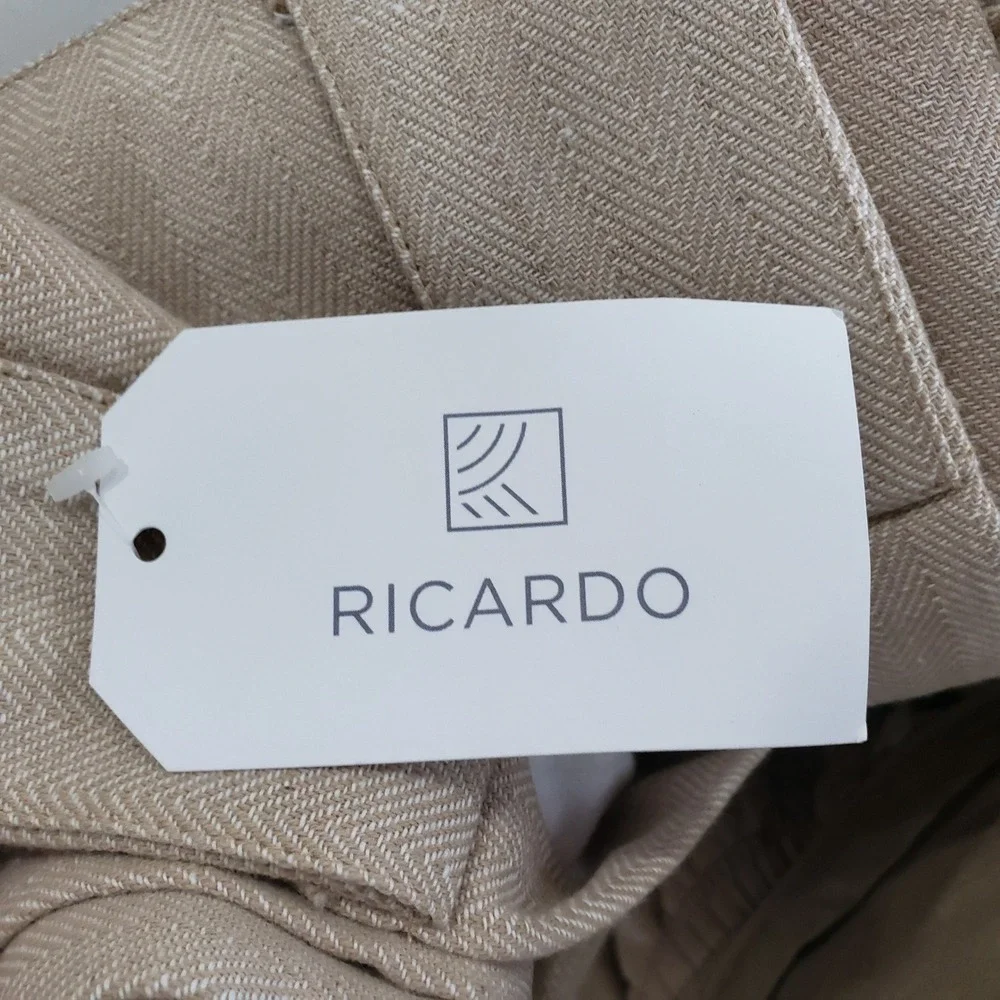 Ricardo Herringbone Curtain Panel 48x84 Oatmeal Single Lined Window‎ Cover